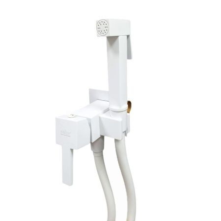 Гигиенический душ со смесителем Webert Pegaso PE870303740 белый