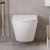 Унитаз подвесной BelBagno UNO BB3105CHR/SC белый с сиденьем микролифт безободковый каскадный смыв