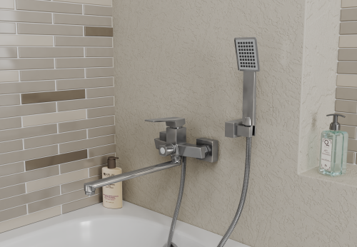 Смеситель для ванны Rush Thira TR3635-51 настенный хром - фото 4