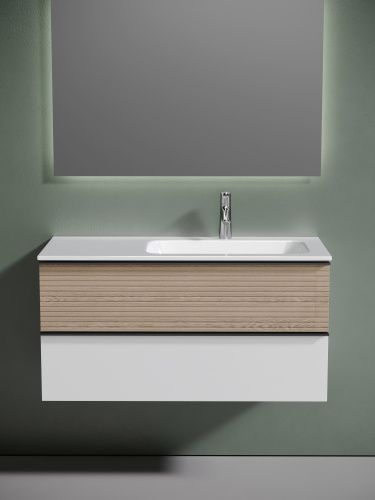 Тумба под раковину Sancos DELTA DL100RW 99,5х44,5х50 настенная - фото 4