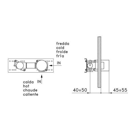 Встраиваемая часть для смесителей Stella Bamboo UN016010000