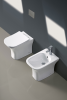 Унитаз приставной Cerutti SPA CT7841 белый с сиденьем микролифт безободковый каскадный смыв