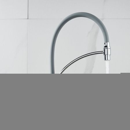 Смеситель для кухни Shevanik S743-9 на мойку хром/серый