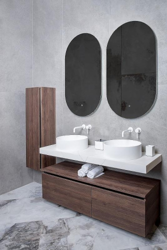 Раковина из искусственного камня Boheme Corian 819-MW 40х40 накладная цвет белый - фото 3