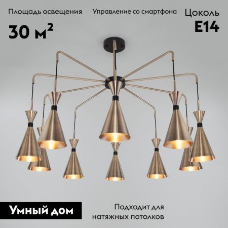 Люстра потолочная Bogates Glustin (Глустин) 316/10 Smart