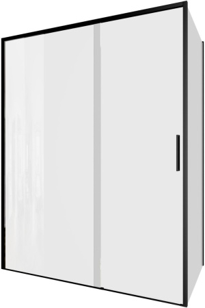 Душевой уголок Aquanet Pleasure Evo AE65-150x90-BT 150х90 стекло прозрачное профиль черный без поддона