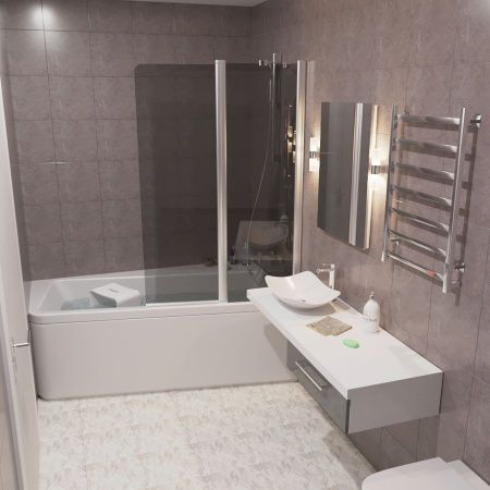 Полотенцесушитель электрический Тругор Пэк Пэк20кв/8050 55х80 хром