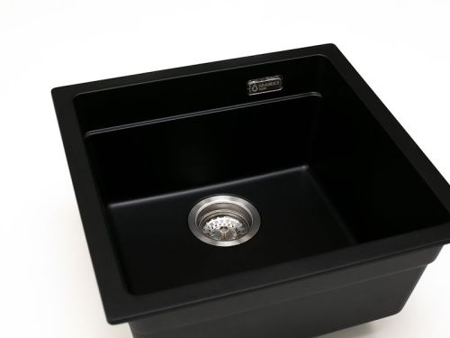 Кухонная мойка Grandex Aqua 500104 46х45 цвет черный поверхность матовая - фото 5