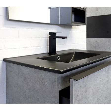 Тумба с раковиной Comforty Франкфурт 00-00011082CF 80х50 подвесная цвет серый