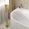 Смеситель для ванны и душа Wasserkraft Schunter 8200 8221 напольный золото