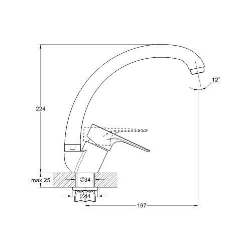 Смеситель для кухни G.Lauf NUD NUD4-A045YW на мойку белый - фото 3