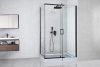 Душевой уголок Royal Bath HPV RB9140HPV-T-BL 140х90 стекло прозрачное профиль черный с поддоном