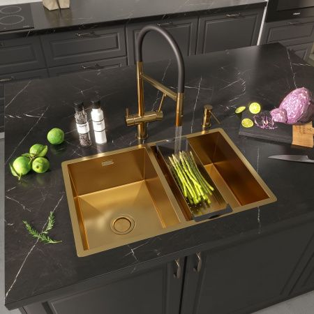 Смеситель для кухни Reflexion Lago RX9901GD на мойку золото