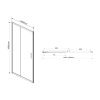 Душевая дверь Vincea Garda VDS-1G140CLB 140х190 стекло прозрачное профиль черный