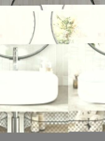 Раковина из сантехнического фарфора Orange B08-600W 60х40 накладная цвет белый