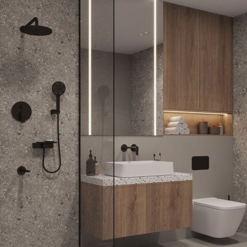 Душевая система Milardo Dale DALBL03M68 встраиваемая в стену - фото 2