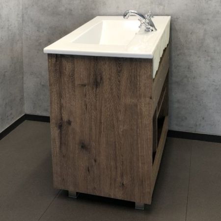 Тумба с раковиной Comforty Марио 00-00004157CF 80х50 напольная цвет коричневый