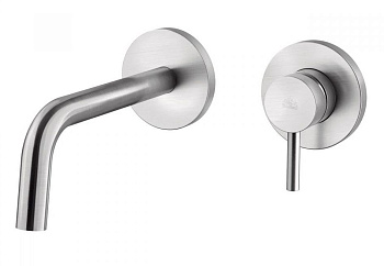 Смеситель Paffoni Light LIG006ST70 встраиваемый в стену сталь без термостата