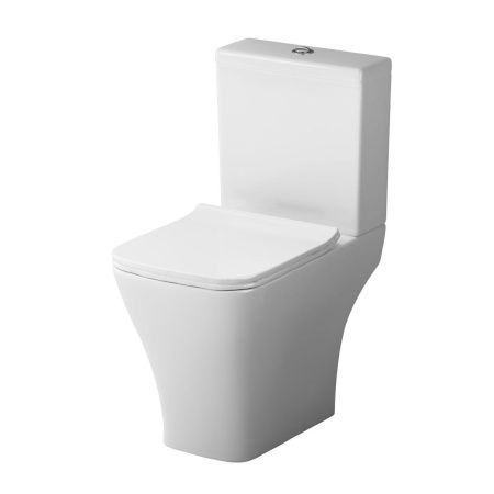 Унитаз напольный с бачком Damixa Titan DX78C8600SC белый с сиденьем микролифт безободковый каскадный смыв