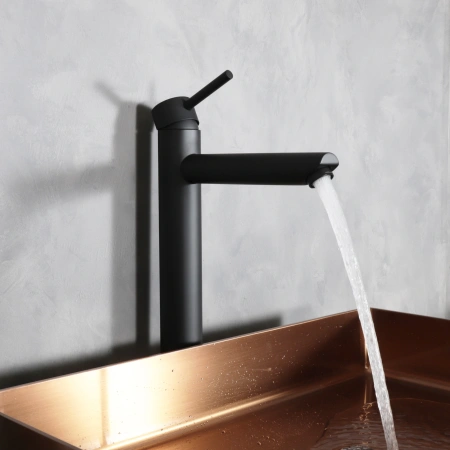 Смеситель Gid Cascada Berlin SS080-BM-D (SS080BMD) на столешницу черный матовый