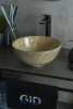 Раковина керамическая Gid Esfera 54436 30х30 накладная цвет многоцветный без отверстий под смеситель
