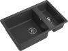 Кухонная мойка Granfest Level LV-760K графит 75х50 цвет серый поверхность матовая
