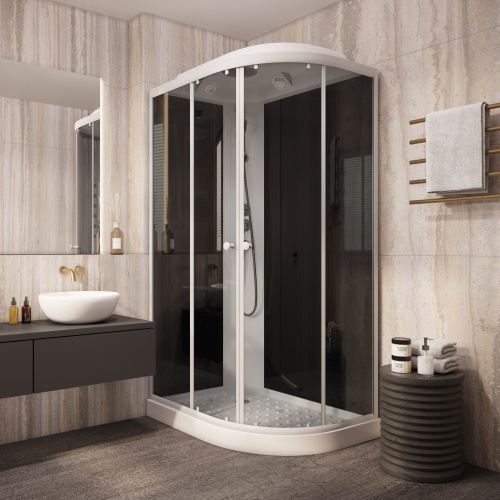 Душевая кабина Parly Classic EC1231L 120х80 асимметричная с крышей