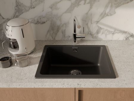 Кухонная мойка Rivelato BERKANA BK-50 nero 55х45 цвет черный