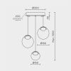 Светильник подвесной Modelux ML.2338.3R BK
