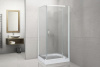 Душевой уголок Royal Bath HPV RB80HPV-C 80х80 стекло матовое профиль белый с поддоном