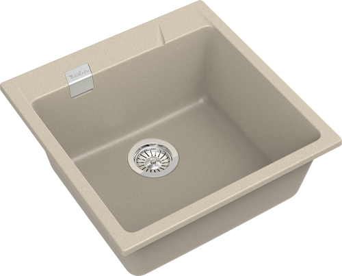Кухонная мойка Rivelato RAUM RM-50 beige scuro 50х51 цвет темно-бежевый - фото 3