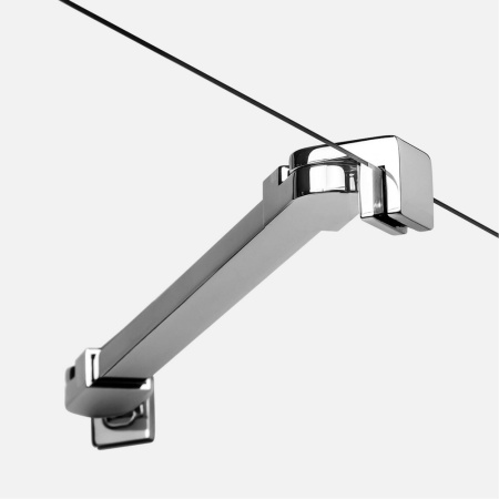 Душевая перегородка New Trendy NEW SOLEO Chrome K-0343 90х195 стекло прозрачное профиль хром глянцевый