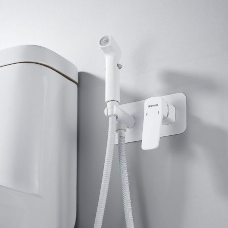 Гигиенический душ со смесителем Shevanik S9905C белый