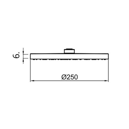 Верхний душ Webert AC1011015BRASS хром - фото 3