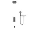 Душевая система Vincea VSFW-433TI1RGM встраиваемая в стену цвет вороненая сталь с термостатом