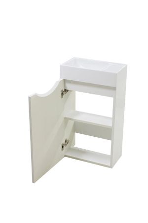 Тумба с раковиной Эстет Mini ФР-00010478 40х20 подвесная цвет белый