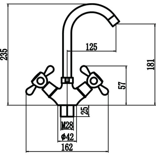 Смеситель для кухни Fmark FM4719 на мойку хром - фото 3