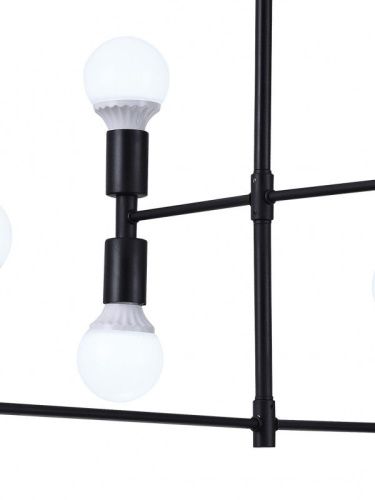 Люстра на штанге Natali Kovaltseva Loft Lux (Лофт Лукс) LOFT LUX 75129/8C BLACK - фото 3