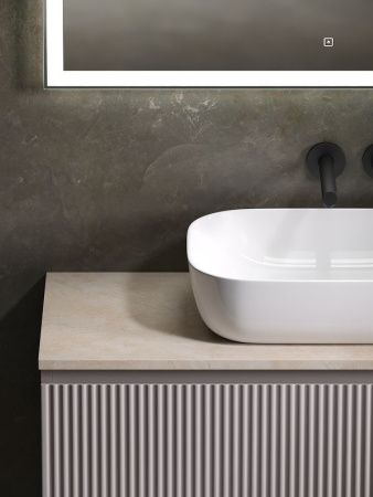 Тумба под раковину Sancos SNOB R SNR100SM 100х40 подвесная цвет бежевый