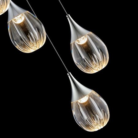 Светильник потолочный Delight Collection Stilla (Стилла) MD24001004-9A chrome/clear