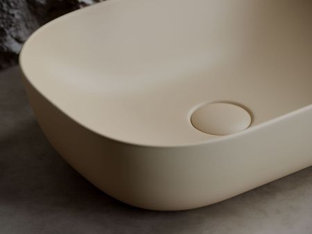 Раковина из сантехнического фарфора Ceramica Nova ELEMENT CN6009MC 50х30 накладная цвет коричневый без отверстий под смеситель