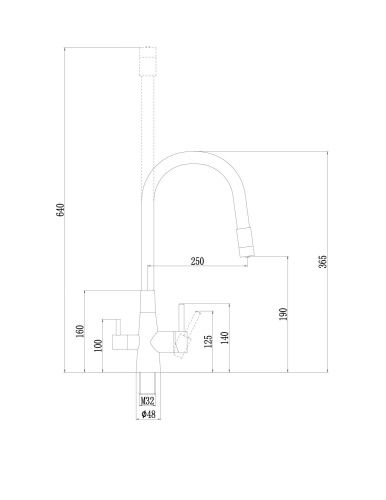 Смеситель для кухни Fmark FS1062-L04 на мойку сатин - фото 2