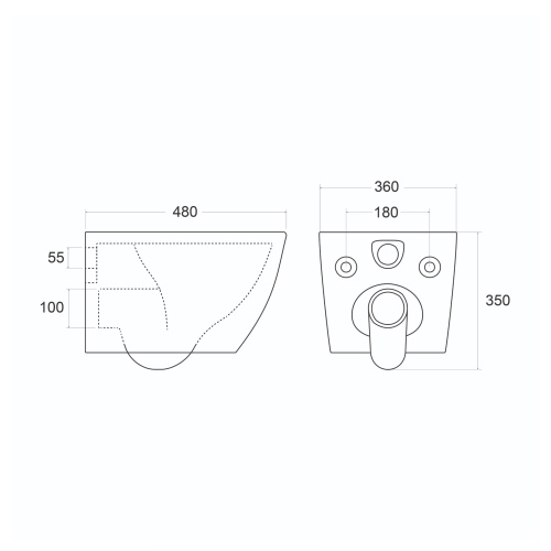 Унитаз подвесной Tokito Tatsumaki TOK-TATSUMAKI-TM белый с сиденьем микролифт безободковый смыв торнадо - фото 2