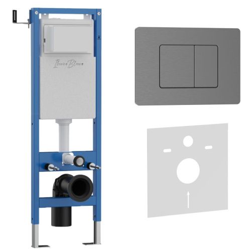 Комплект сантехническая инсталляция с клавишей смыва Iberica Blanca INOX-C IB.001M.118 - фото 2