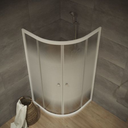 Душевой уголок Тритон Лайт Щ0000064834 100х100 стекло с рисунком профиль белый без поддона