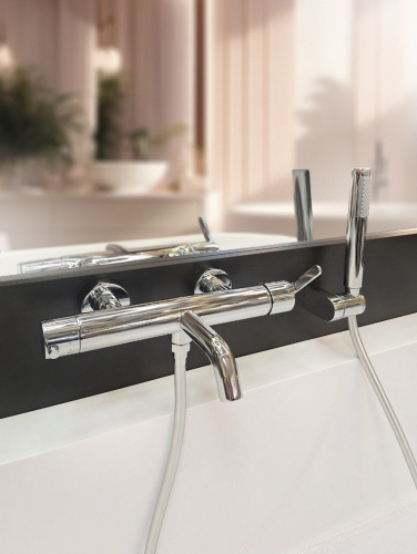 Смеситель для ванны AltroBagno Unione AltroBagnoUnione0220Cr настенный хром - фото 2