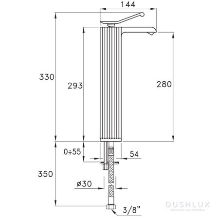 Смеситель Stella Casanova CS 00103 BZ01 на раковину бронза