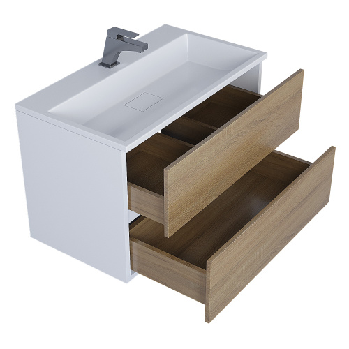 Раковина Uperwood Barsa 80 см 293020530 полувстраиваемая цвет белый - фото 5