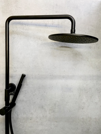 Душевая стойка AltroBagno Metropoli AltroBagnoMetropoli030422NeOp настенная цвет черный матовый