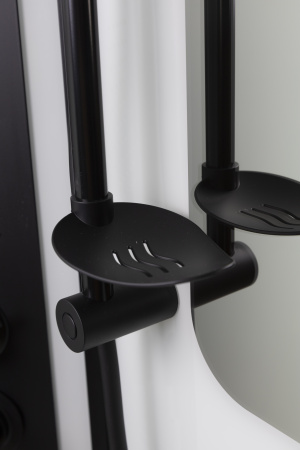 Душевая кабина Niagara Premium 69010134GDBLACK 90х90 трапеция с крышей ориентация универсальная